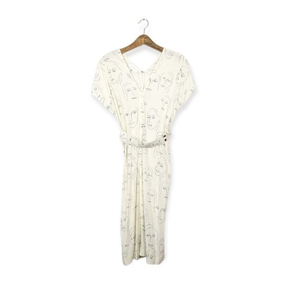 Corey Lynn Calter Black & White Visage Graphic Sheath Dress - Picture 2 of 11